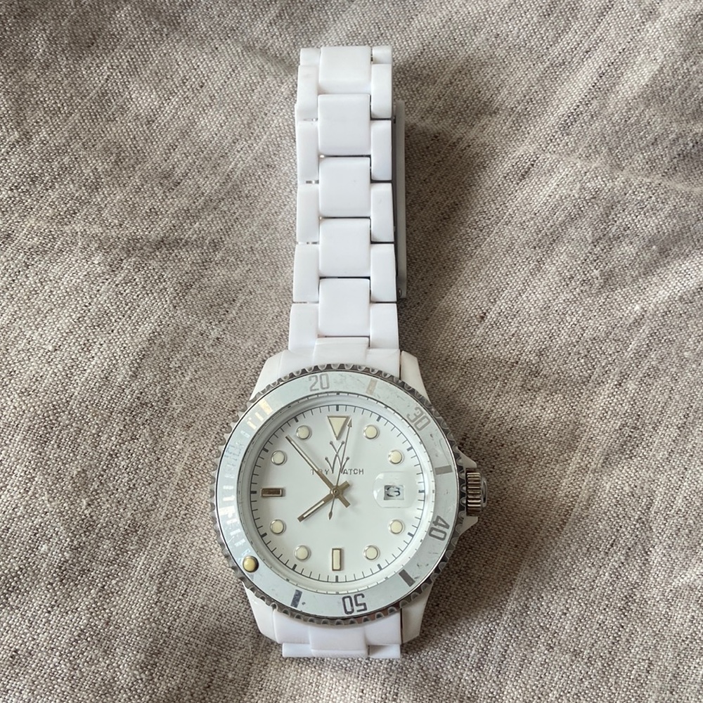 Toy Watch brand white plasteramic/ceramic and resin watch